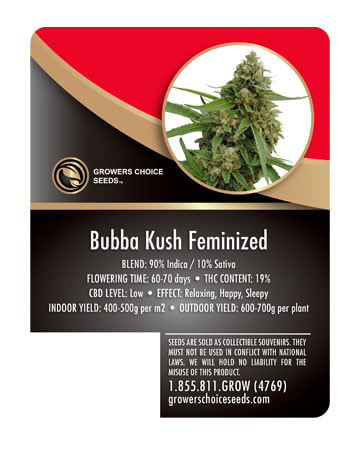 Bubba Kush Info