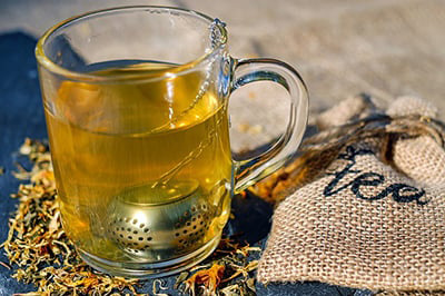 tea and cannabis calming effect