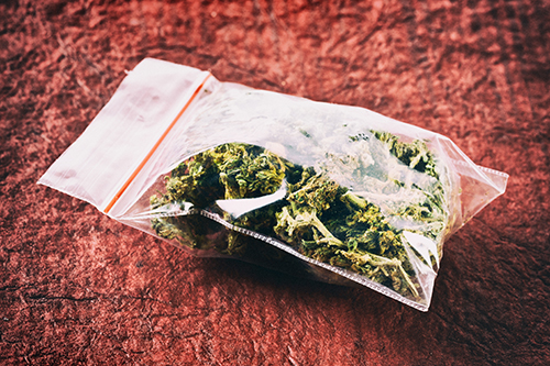 do not store pot in a baggie