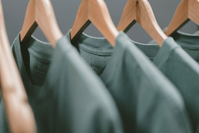 Men's clothes on a hanger