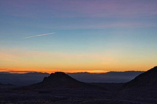 Sunrise over Lake Mead in North Las Vegas