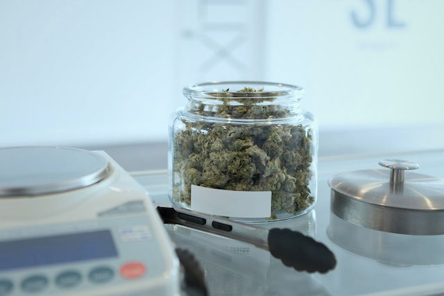 marijuana in the jar