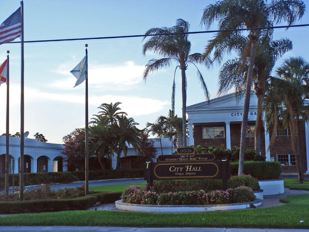 A picture of Coral Springs City Hall